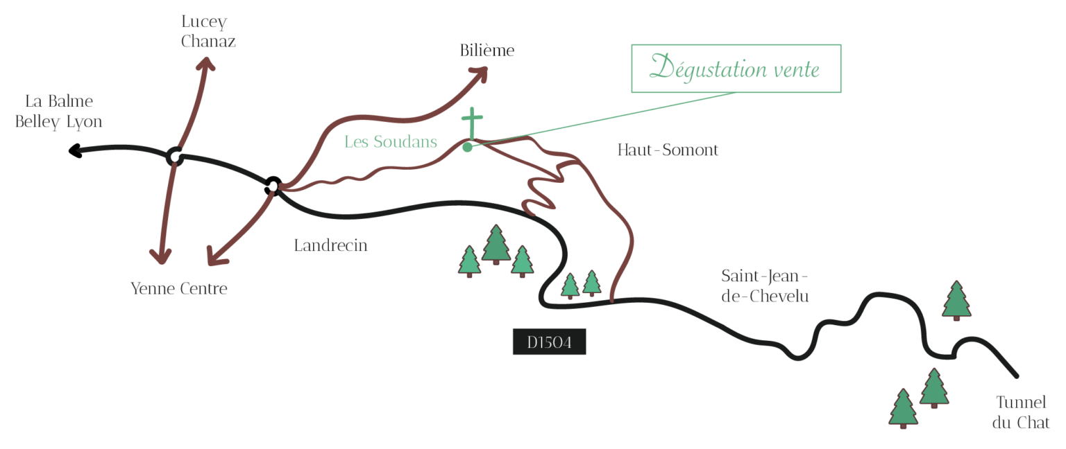 Plan d'accès Exploitation viticole Christophe Joly